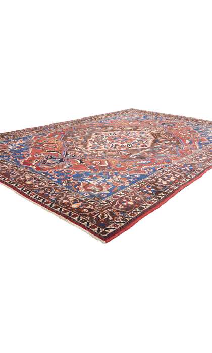 7 x 10 Distressed Antique Persian Bakhtiari Rug 79169