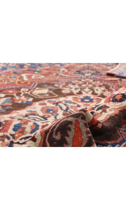 7 x 10 Distressed Antique Persian Bakhtiari Rug 79169