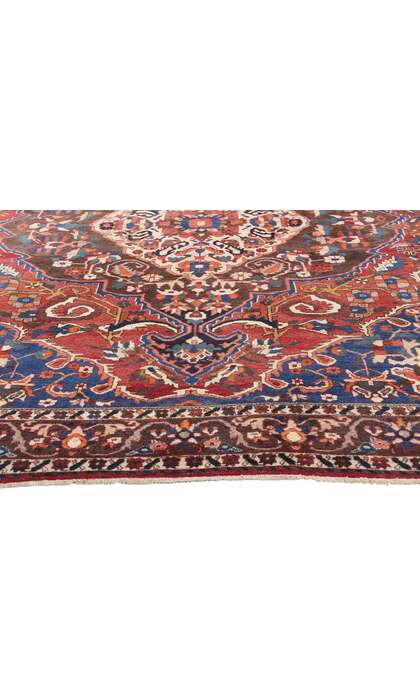 7 x 10 Distressed Antique Persian Bakhtiari Rug 79169