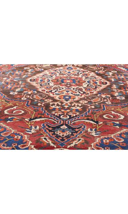 7 x 10 Distressed Antique Persian Bakhtiari Rug 79169
