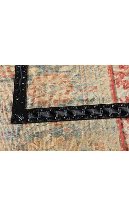 7 x 10 Distressed Antique Persian Mahal Rug 52616