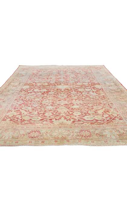 7 x 10 Distressed Antique Persian Mahal Rug 52616