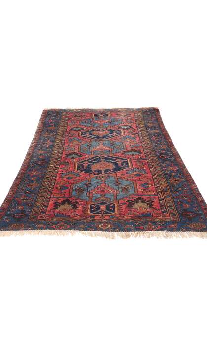 3 x 6 Distressed Antique Persian Malayer Rug 79171