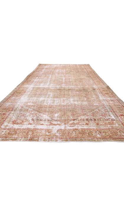 7 x 16 Distressed Antique Persian Malayer Rug 61030