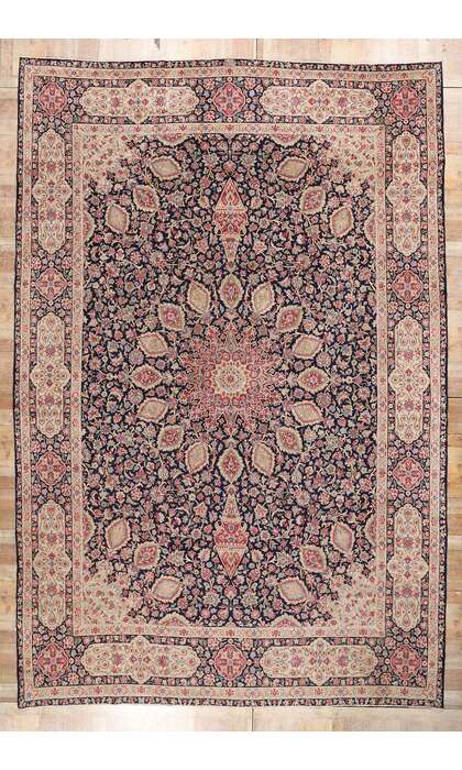 11 x 17 Late 19th Century Signed Antique Persian Kerman Rug 61187