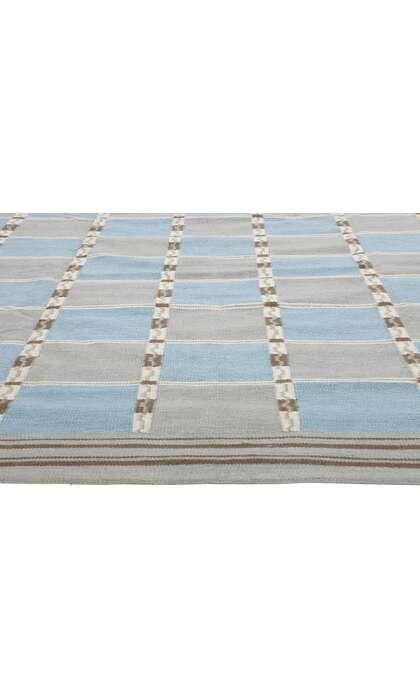 12 x 15 Scandinavian Modern Swedish Inspired Kilim Rug 30938