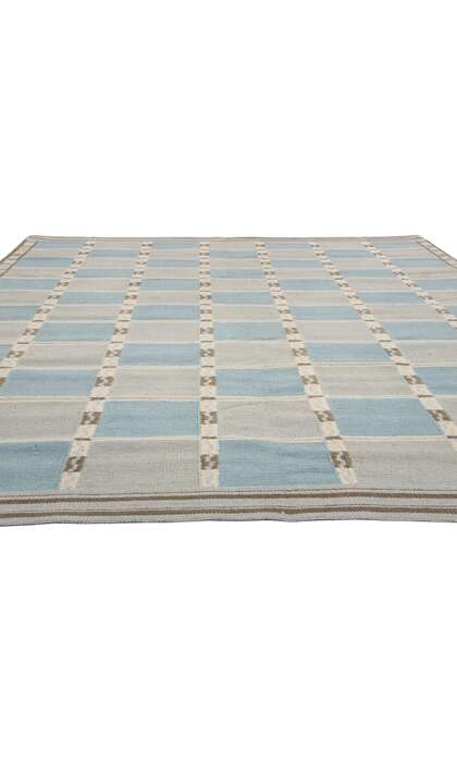 9 x 12 Scandinavian Modern Swedish Inspired Kilim Rug 30856