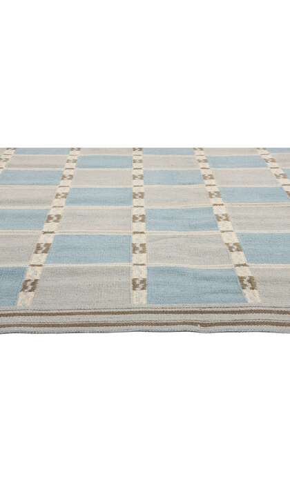 9 x 12 Scandinavian Modern Swedish Inspired Kilim Rug 30856