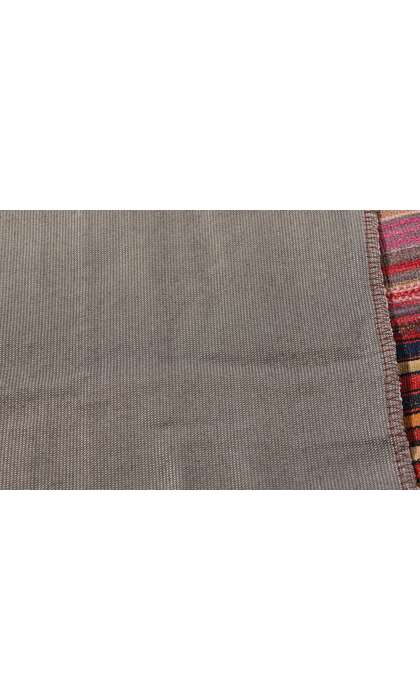 13 x 15 Colorful Vintage Turkish Striped Kilim Rug 60794