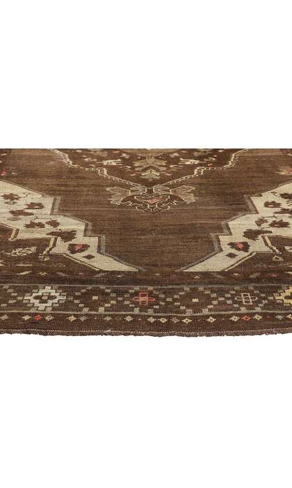 7 x 11 Vintage Earth-Tone Turkish Kars Rug 50748