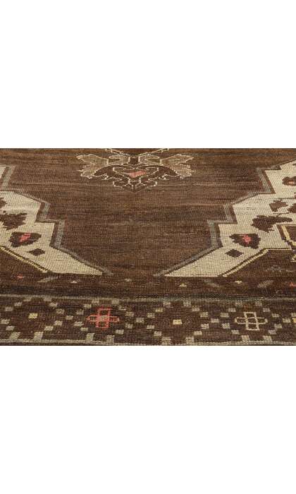 7 x 11 Vintage Earth-Tone Turkish Kars Rug 50748