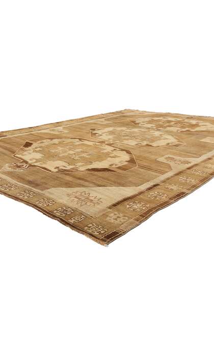 9 x 12 Vintage Earth-Tone Turkish Kars Rug 77709
