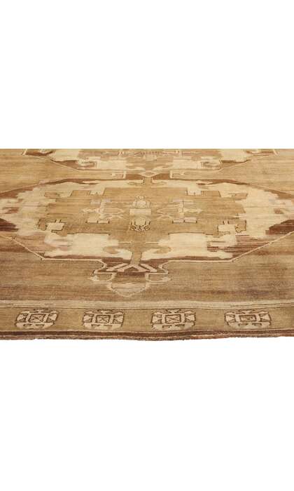 9 x 12 Vintage Earth-Tone Turkish Kars Rug 77709