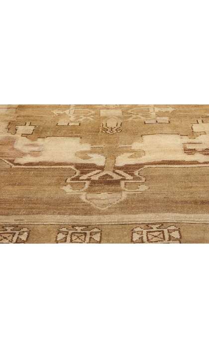 9 x 12 Vintage Earth-Tone Turkish Kars Rug 77709