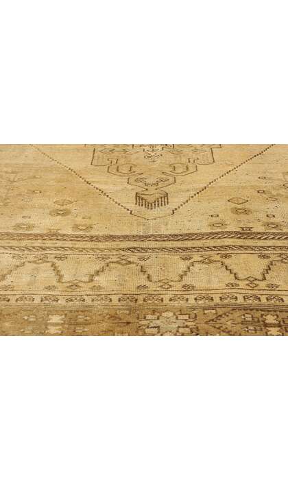 7 x 11 Vintage Earth-Tone Turkish Oushak Rug 50503