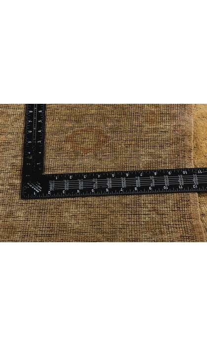 7 x 11 Vintage Earth-Tone Turkish Oushak Rug 74093