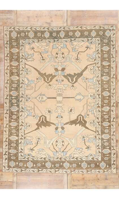 9 x 12 Vintage Turkish Oushak Rug 53485