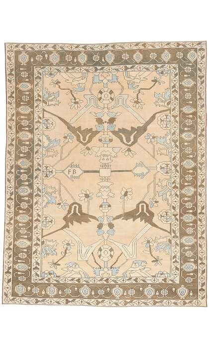 9 x 12 Vintage Turkish Oushak Rug 53485