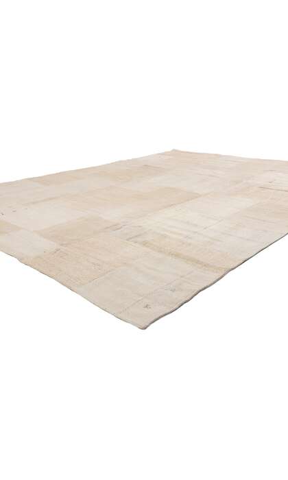 9 x 12 Vintage Neutral Turkish Patchwork Kilim Rug 53527