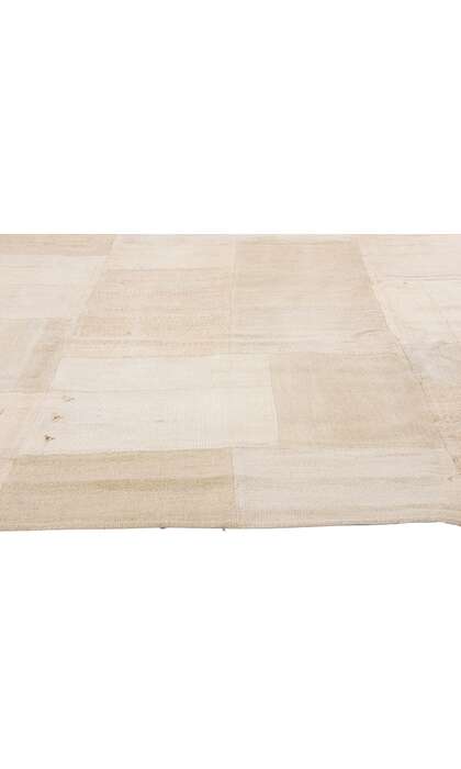 9 x 12 Vintage Neutral Turkish Patchwork Kilim Rug 53527