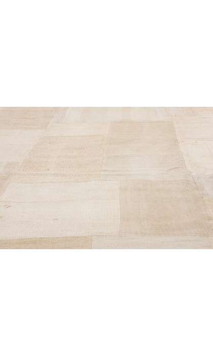 9 x 12 Vintage Neutral Turkish Patchwork Kilim Rug 53527