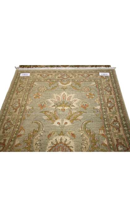 3 x 11 Vintage Earth-Tone Indian Sultanabad Rug 76919