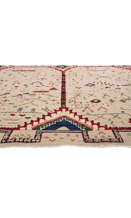 13 x 18 Vintage Glaoui Moroccan High-Low Rug 20923