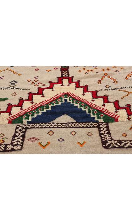 13 x 18 Vintage Glaoui Moroccan High-Low Rug 20923