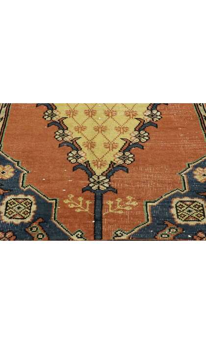 3 x 6 Distressed Vintage Turkish Oushak Rug 52767