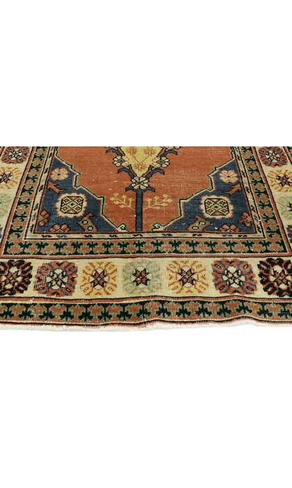 3 x 6 Distressed Vintage Turkish Oushak Rug 52767