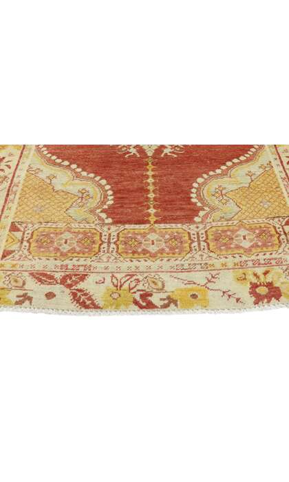 4 x 7 Vintage Turkish Oushak Rug 52702