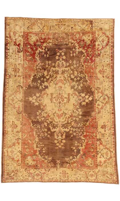 7 x 10 Vintage Turkish Oushak Rug 50561