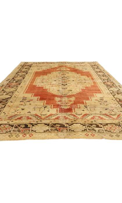 7 x 12 Vintage Turkish Oushak Rug 50418