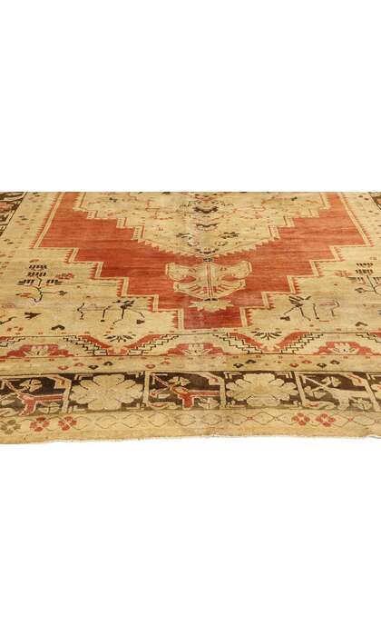 7 x 12 Vintage Turkish Oushak Rug 50418