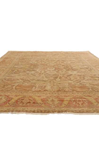 9 x 12 Vintage Turkish Oushak Rug 74064