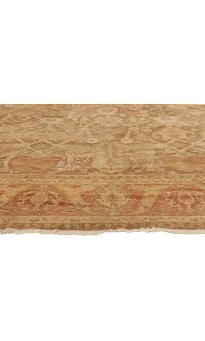 9 x 12 Vintage Turkish Oushak Rug 74064