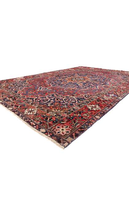 10 x 15 Vintage Persian Bakhtiari Rug 78093