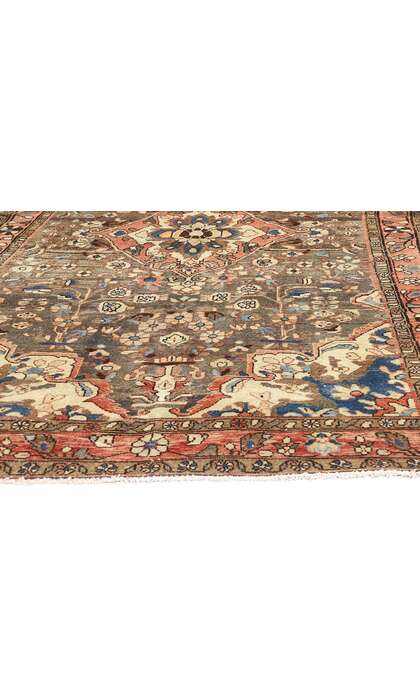 5 x 9 Vintage Persian Assadabad Hamadan Rug 61106