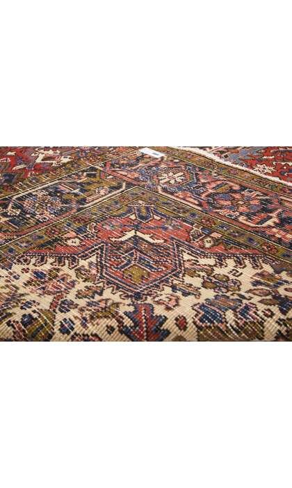7 x 8 Vintage Persian Heriz Rug 74698