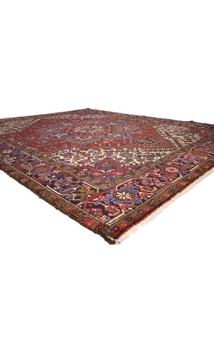 7 x 8 Vintage Persian Heriz Rug 74698