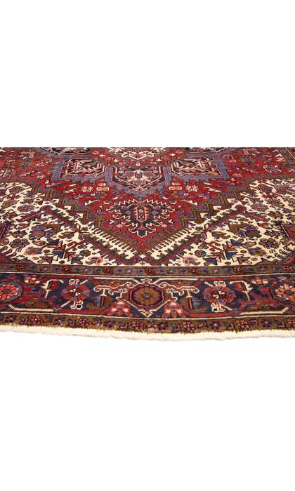 7 x 8 Vintage Persian Heriz Rug 74698