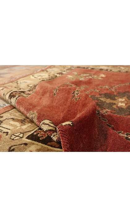 7 x 10 Vintage Red Turkish Oushak Rug 50500
