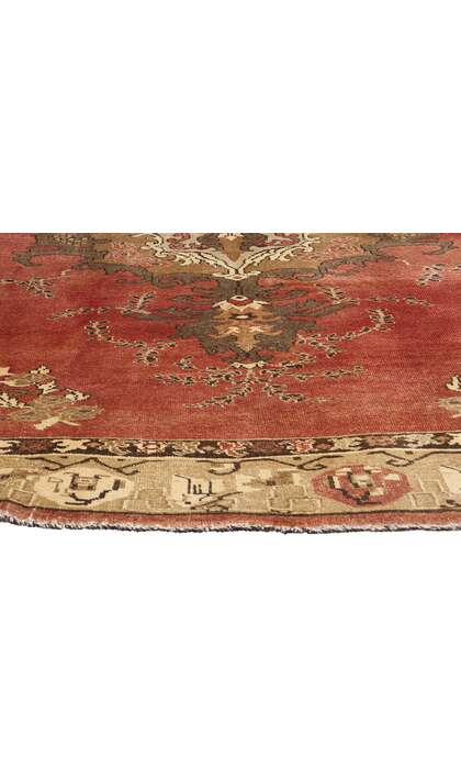7 x 10 Vintage Red Turkish Oushak Rug 50500