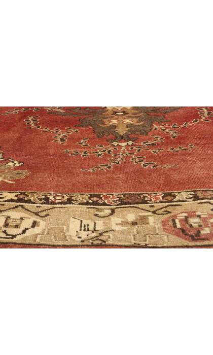 7 x 10 Vintage Red Turkish Oushak Rug 50500