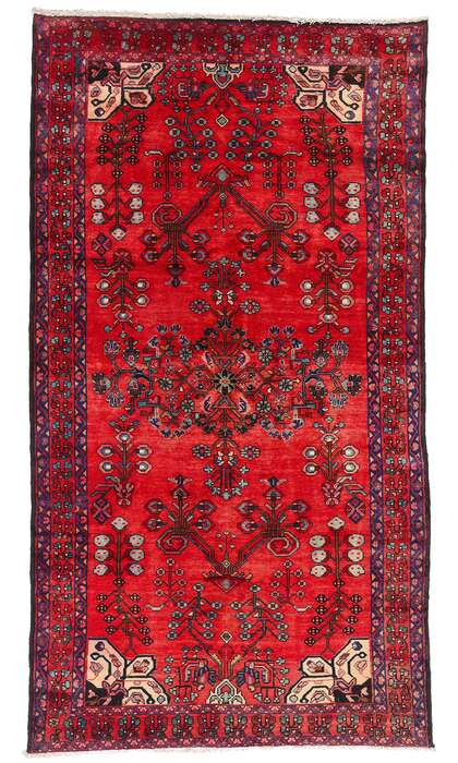 6 x 10 Vintage Red Persian Lilihan Rug 61176