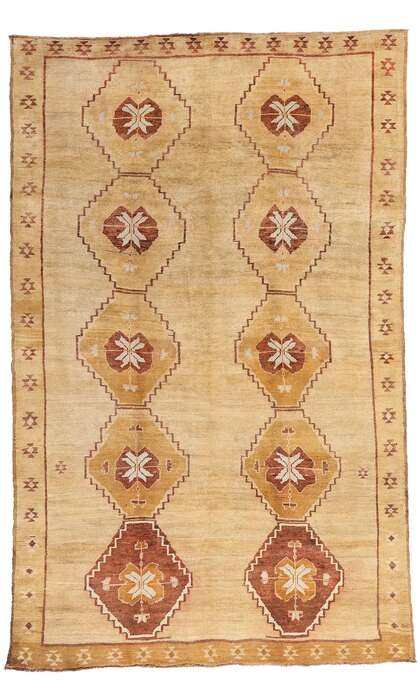 7 x 12 Vintage Turkish Kars Rug 50379