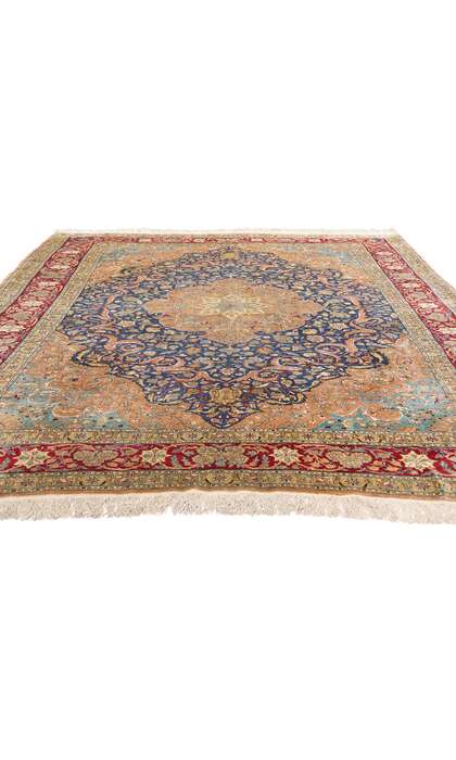 7 x 10 Vintage Turkish Silk Hereke Rug 79159