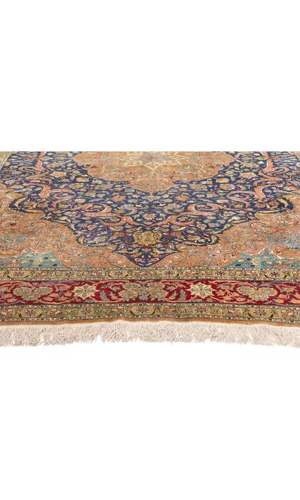 7 x 10 Vintage Turkish Silk Hereke Rug 79159