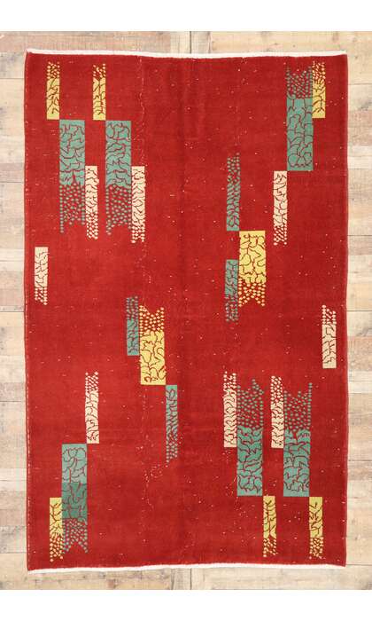 5 x 8 Zeki Muren Vintage Turkish Sivas Rug 53666