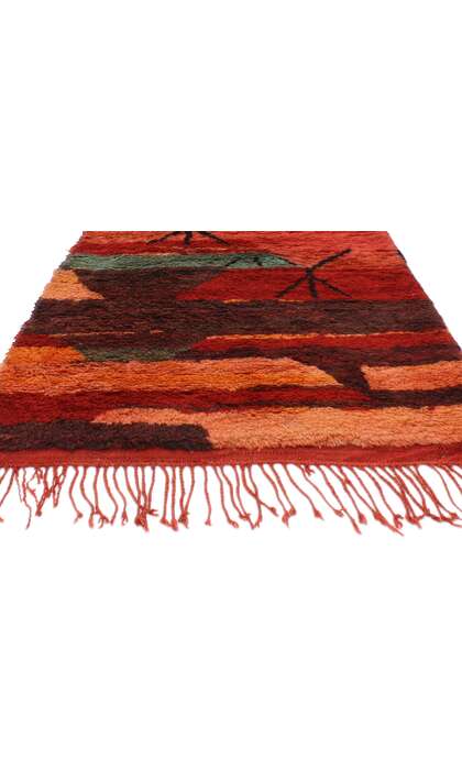 3 x 7 Vintage Beni MGuild Moroccan Rug 20431